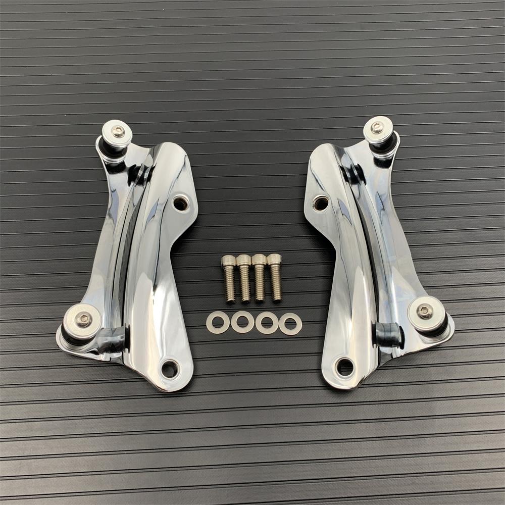 Motorcycle 4 Point Docking Hardware Kit For Harley Touring Road King Glide 2014-2022 Chrome Black