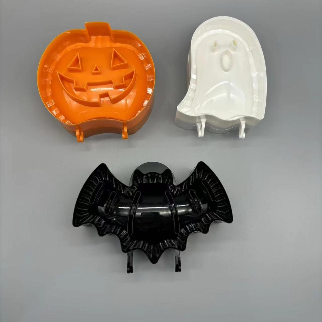 3 PCS-Pack Halloween Baking Hand Molds Dough Presser Pocket Pie Molds Hand Pie Press Mold Maker Pumpkin Ghost Bat Shaped
