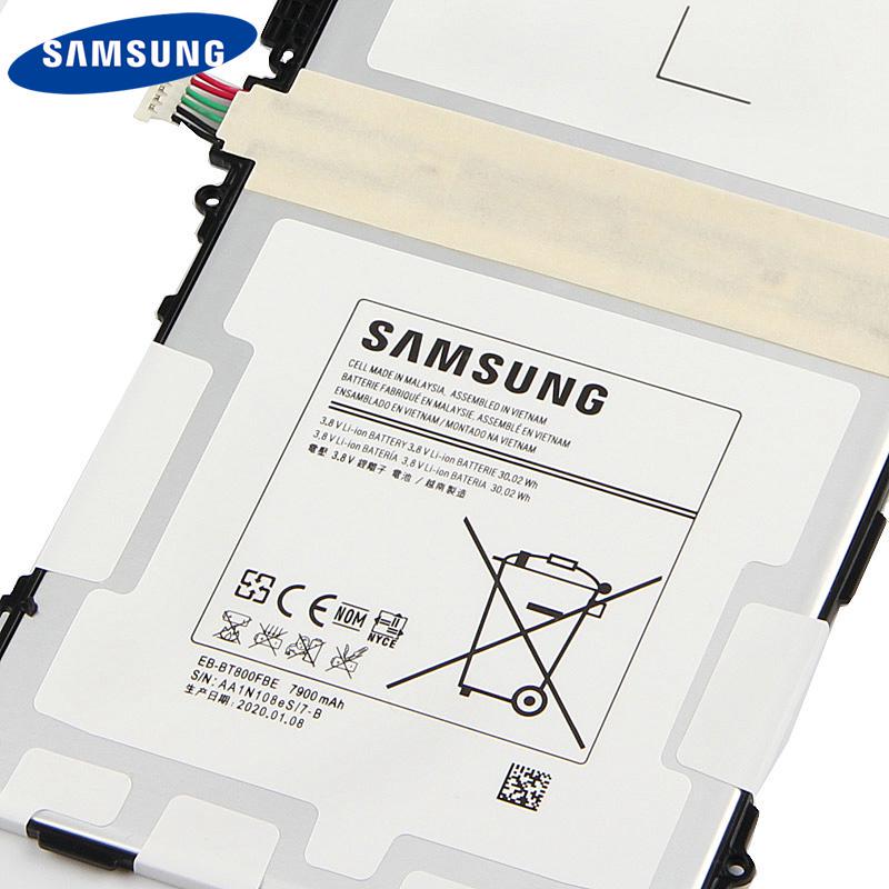 Original Tablet Battery EB-BT800FBE For Samsung Galaxy Tab S 10.5 SM-T800 7900mAh SM-T801 SM-T805C SM-T807 7900mAh