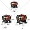 1,5 л/3 л Деревянная бочка Ретро Бочка для виски Ведро для красного вина Большой емкости Контейнер для хранения с краном Аксессуары для виноделия
