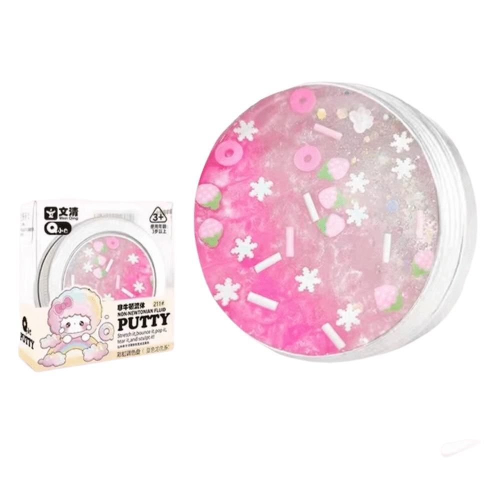 Transparent Non-newtonian Liquid Clay Toys Crystal Clear Crystal Bouncy Slime Toy Sensory Toy