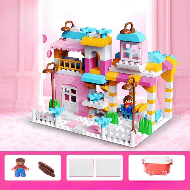 Dream Building Block Castle Крупногабаритные строительные блоки Детские развивающие игрушки Сцена Креативные строительные блоки Игрушки для мальчиков и девочек