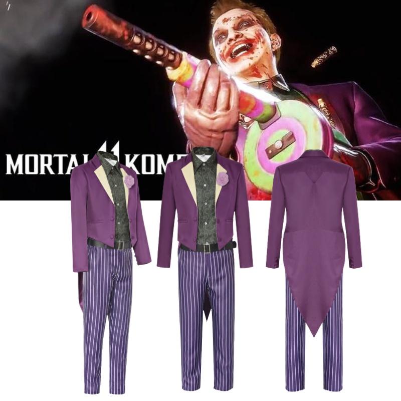 Аутентичный костюм для косплея Джокера из Mortal Kombat 11, фиолетовый наряд на Хэллоуин для фанатов Джокера Хита Леджера