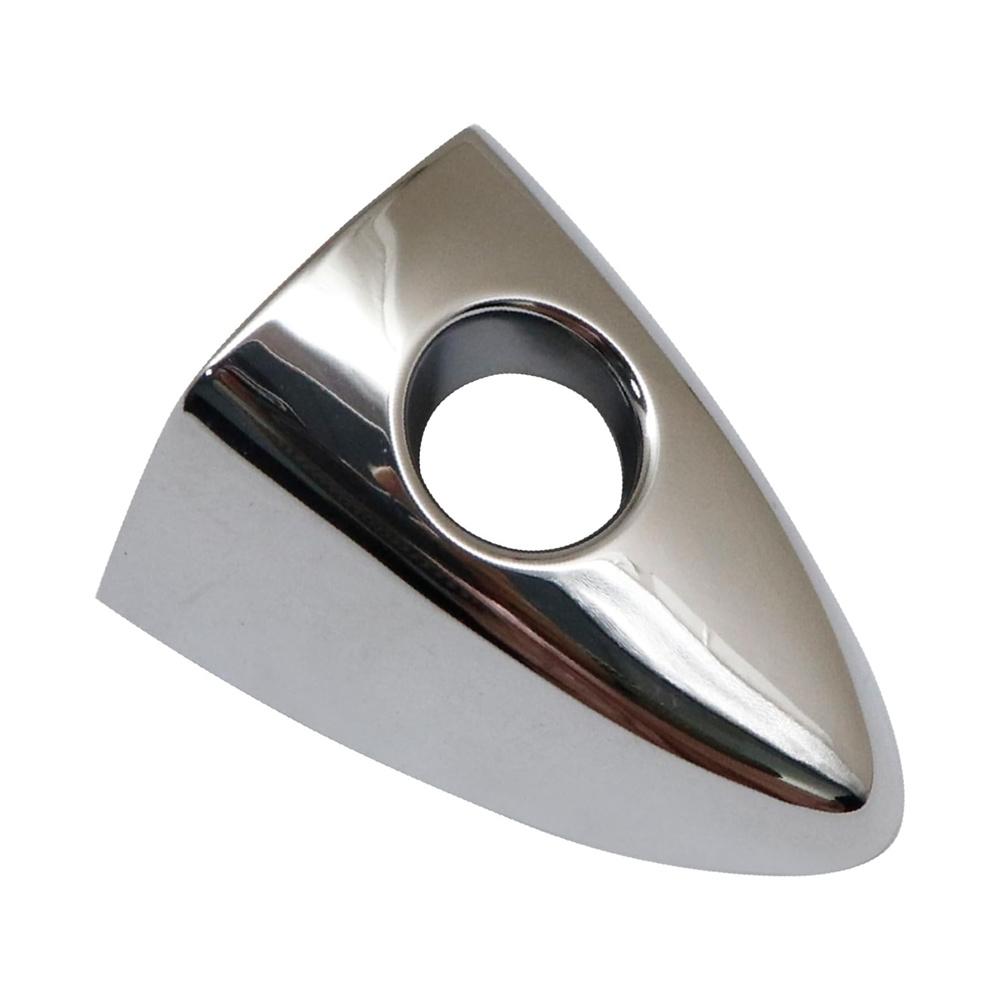 1× Chrome Front Left Door Handle Key Bezel Cover Cap For Honda Accord 2013-2017