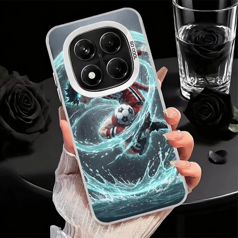 Синий чехол-бампер L-Lock Isagi Yoichi для Samsung Galaxy S24 S25 FE S26 Edge S23 Ultra S22 Plus S21 + Ударопрочный задний чехол S