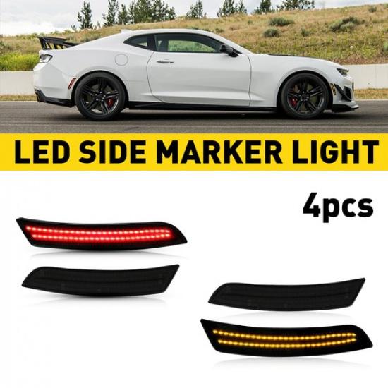 Передние светодиодные боковые габаритные огни для заднего крыла Chevrolet Marker Camaro 2016-