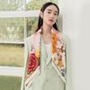 Wanshili Women's Mulberry Silk Scarf - Prosperous Flowers