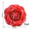 Pin Jewelry Women Accessories Gifts Brooch PU Leather Camellia Flower DIY Craft Supplies Corsage