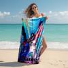 Personalized customized proof beach towel with Optimus Prime pattern - soft, absorbent,quick-drying,perfect swimming,camping&bathing