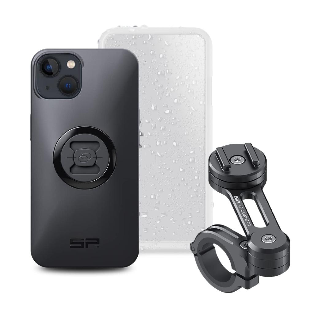 SP CONNECT Daytona Motorcycle Phone Holder 53944 Moto iPhone 13 Black Bundle, Compatible, (26207)