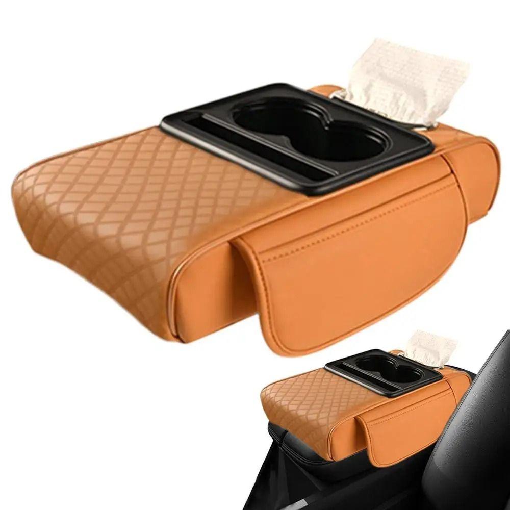 Side Storage Pockets Car Console Console Pillow Large Capacity Auto Armrest Cover Trucks