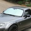 Для Mazda MX-5 NC 2009-2015 алюминиевая фольга серебристого цвета, переднее лобовое стекло автомобиля, термозатенение, солнцезащитный крем для автомобиля