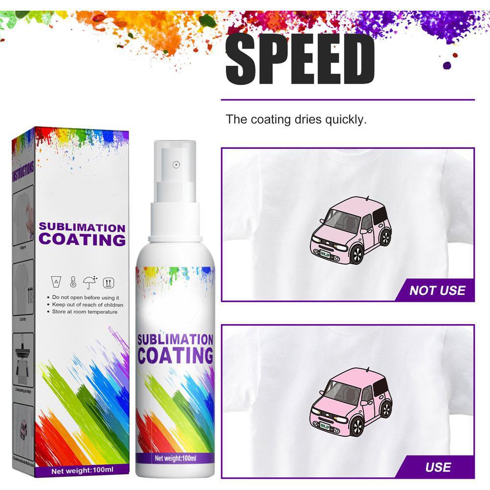 100ml Sublimation Coating Spray for T Shirts Carton Heat Transfer Wear Resistant Anti Stain Multi