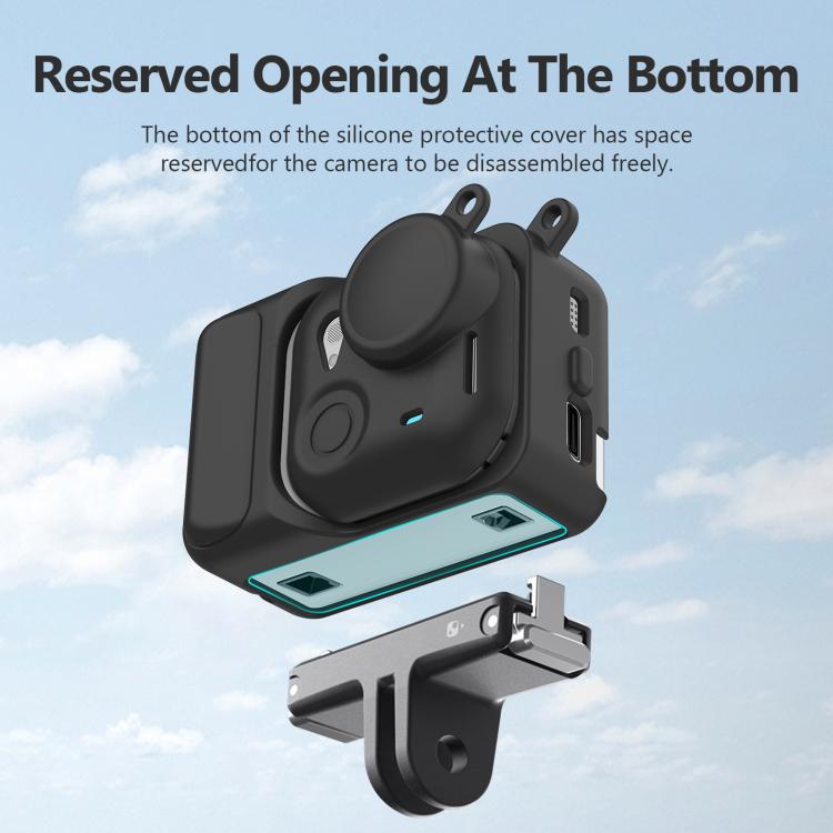 Для Insta360 GO Ultra PULUZ 2 в 1 Силиконовый модуль расширения Корпус и крышка объектива