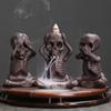 Purple Sand Backflow Incense Burner Halloween Gifts Skulls Head Ghost Backflow Incense Aromatherapy Burner Ornaments