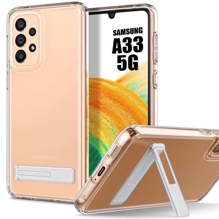 Protective Case - BOOLING - for Samsung Galaxy A33 5G - Transparent - Shockproof - Flexible