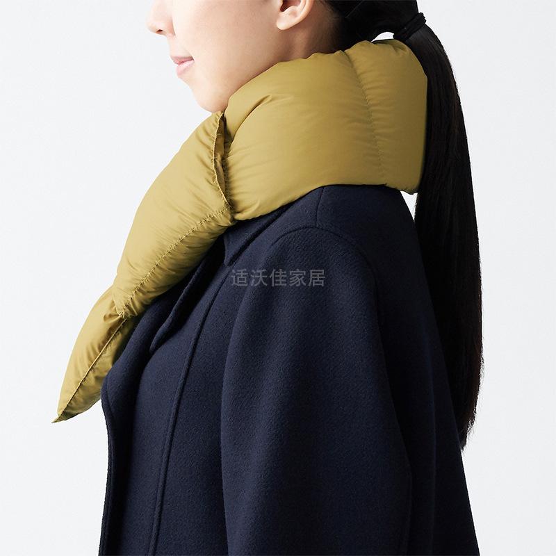 Japanese-style Portable Light and Thin Down Scarf, Scarf, Warm and Windproof, Light and Solid Color Adult Scarf, Children's Scarf