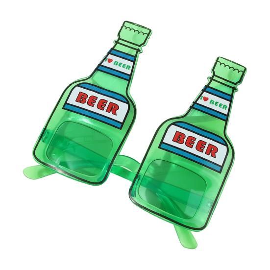 Очки на День Святого Патрика Блестящие Трилистник Бутылка Пива Очки для Глаз Зеленые Счастливые Ирландская Тема Фотобудка Реквизит для Домашней Вечеринки Подарки