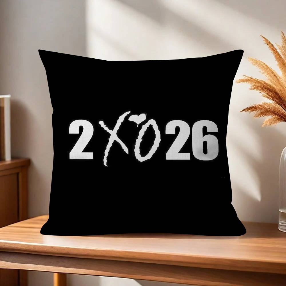 Rapper The Wweeknd X O album Pillow Cover for Bedroom Room and Living Room Sofa Decorative Cushion Cover