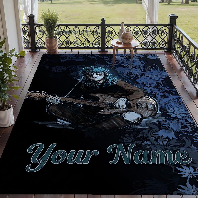 Custom Text Sally Face Pattern Floor Rug Soft Indoor Carpet Mat Living Room Bedroom
