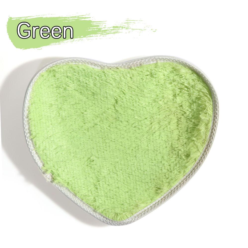 40x30cm Fashion Soft Nonslip Floor Memory Foam Flannel Carpet Bath Rug Heart Mat