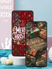 Чехол для телефона 'С Рождеством' для Samsung Galaxy A55 A35 A17 A07 A15 A13 A25 A51 A71 A72 A73 A32 A52 A52S A41 5G Мягкий ТПУ Чехол-сумка