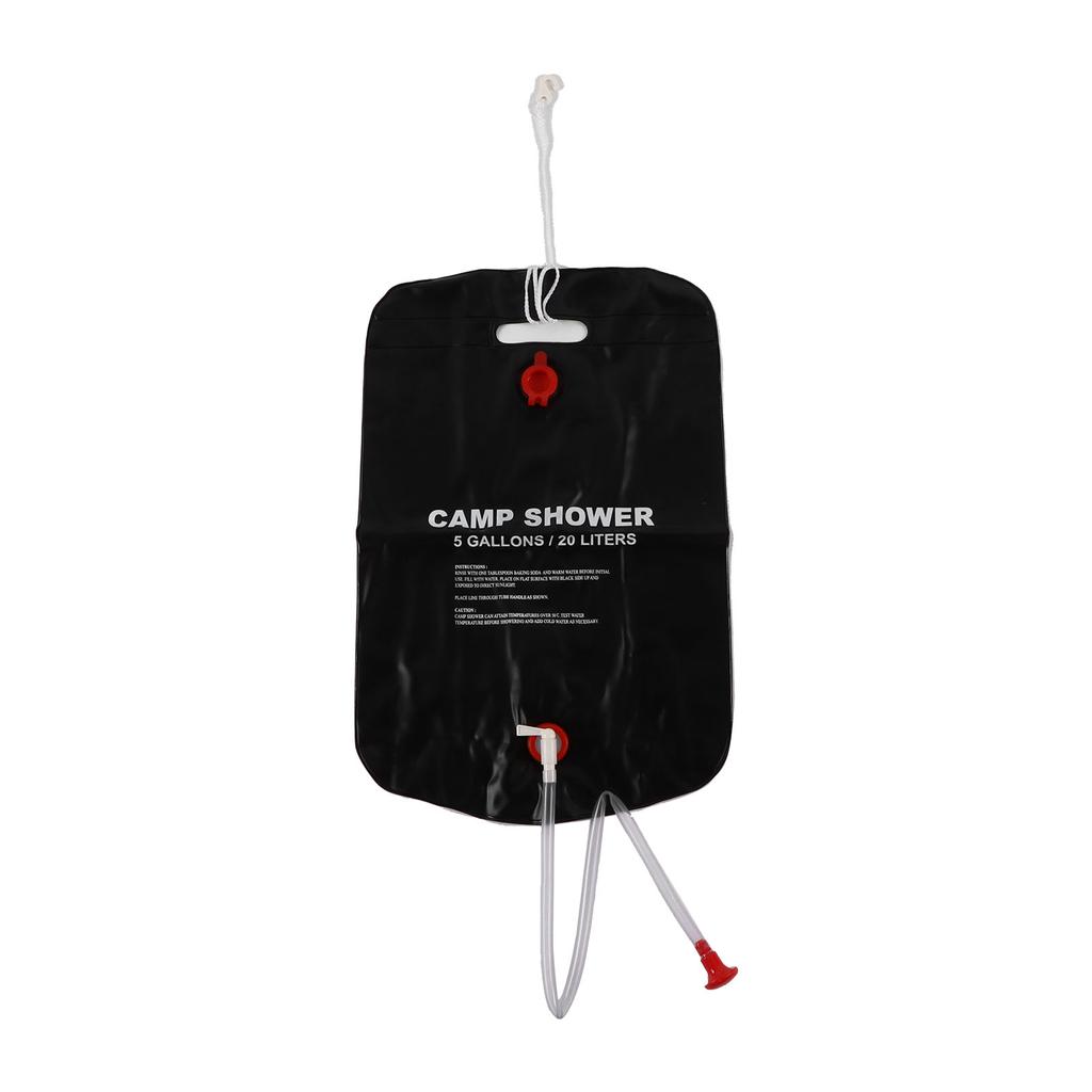 20 л Водный душевой мешок с солнечным подогревом Складной Портативный ПВХ Нагревательный мешок для ванны для кемпинга на открытом воздухе