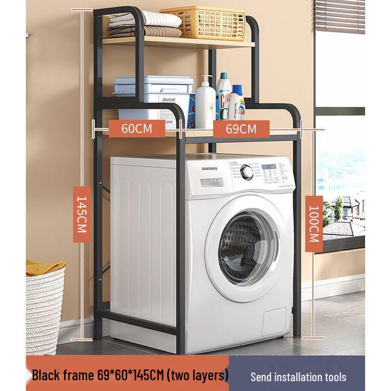 Многоярусная напольная регулируемая стойка для хранения с держателем для мусорного ведра для использования на кухне