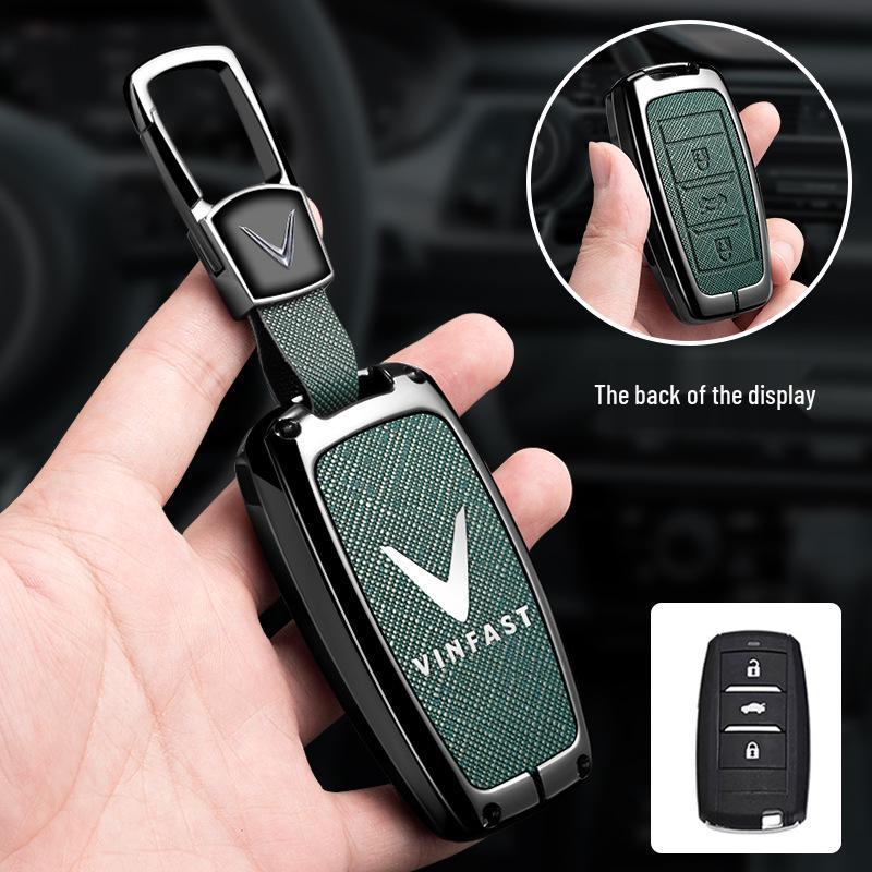 Vinfast Vietnam Car Key Case for Zhonghua V5/VF8 VF3/5/9 High-End Key Bag with Buckle for Men