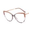 Metal Cat Eye Glasses Frame Woman Fashion  Brand Designer New Trend Cateye Computer Eyewaer Gradient Color Frame Eyegalsses