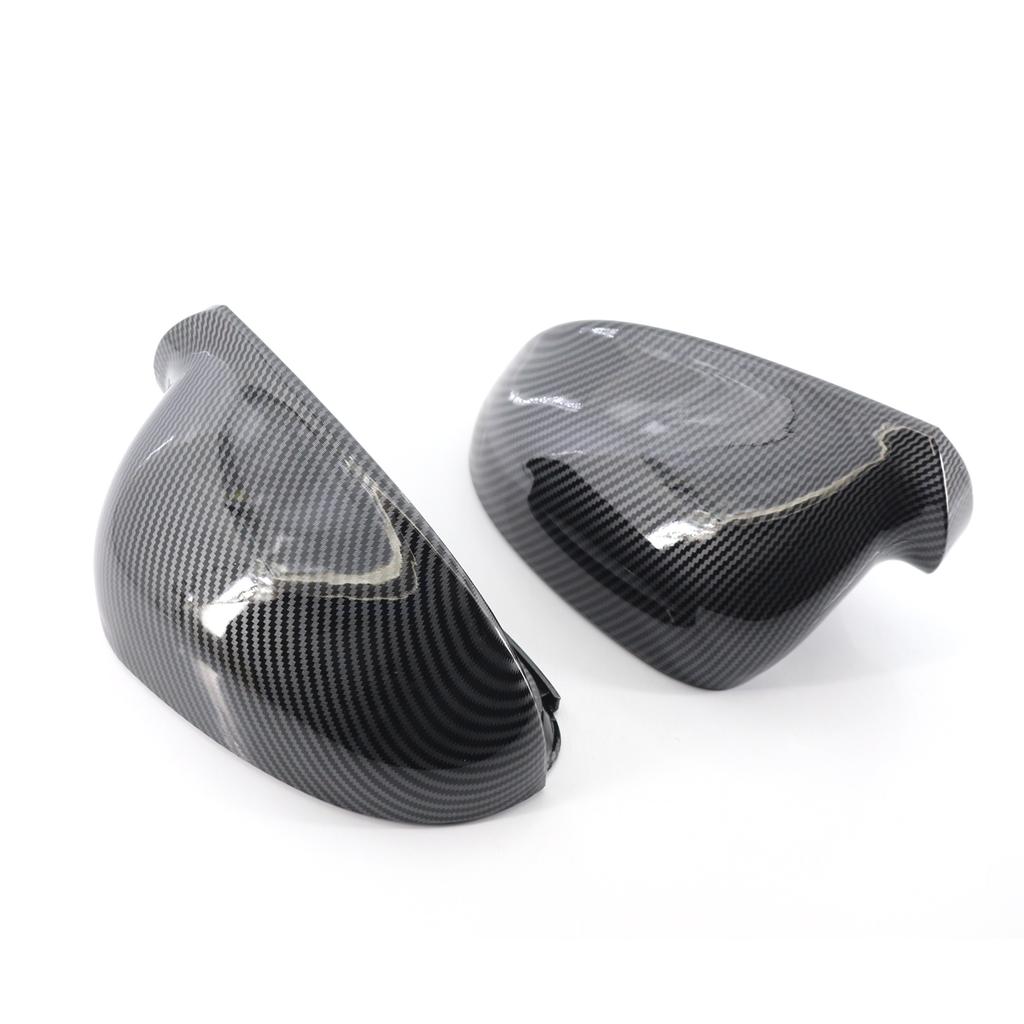 1 Pair Auto Replacement RearView Mirror Case Caps Side Wing Mirror Cover Carbon Fiber Style For VW Golf 5 MK5 Jetta