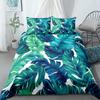 Tropical Giant Leaves Nordic Duvet Cover Set King Queen Double Full Twin Single Size Bed Linen Set