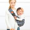 Baby Sling Carrier Great Load Bearing Adjustable Length Wide Strap Less Pressure On Shoulder Breathable Fabric Plaid Print Outdoor Walking 0-36 Months