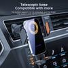 Вращающееся на 360° автомобильное беспроводное зарядное устройство, держатель для телефона, подставка для выхода воздуха для iPhone 16, 15, 14, 13, 12, автомобильная станция быстрой зарядки