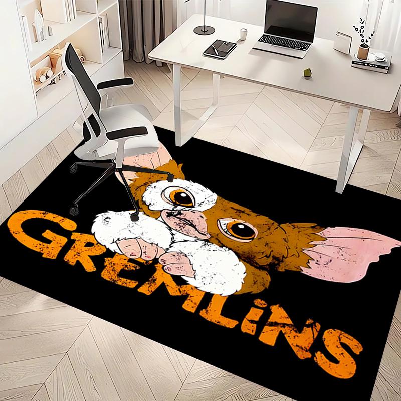 1pc Gremlins Print Area Rug - Soft, Washable Non-Slip Indoor Mat, Living Room, Home Office Decorative Rug,Office Decorative