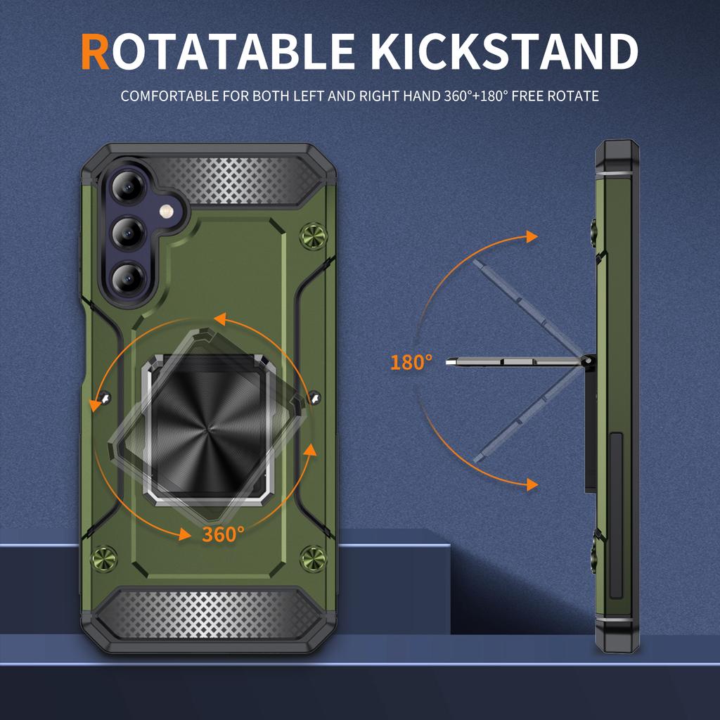 For Samsung Galaxy A05s 4G Kickstand Case Anti-Scratch PC+TPU Phone Cover