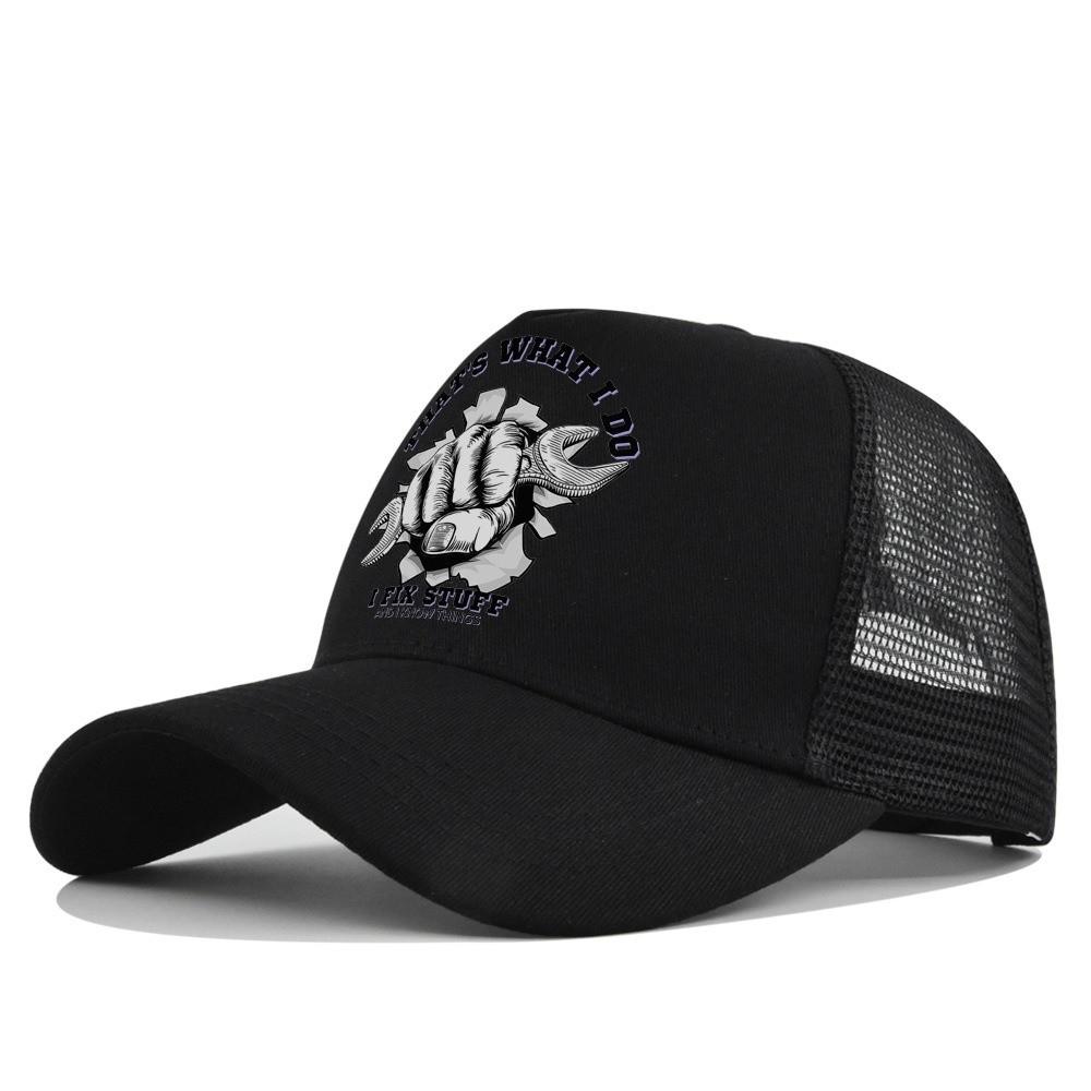 Two Tone Mesh Trucker Hat Breathable Outdoor Sun Hat Vintage Summer Baseball Cap For Men