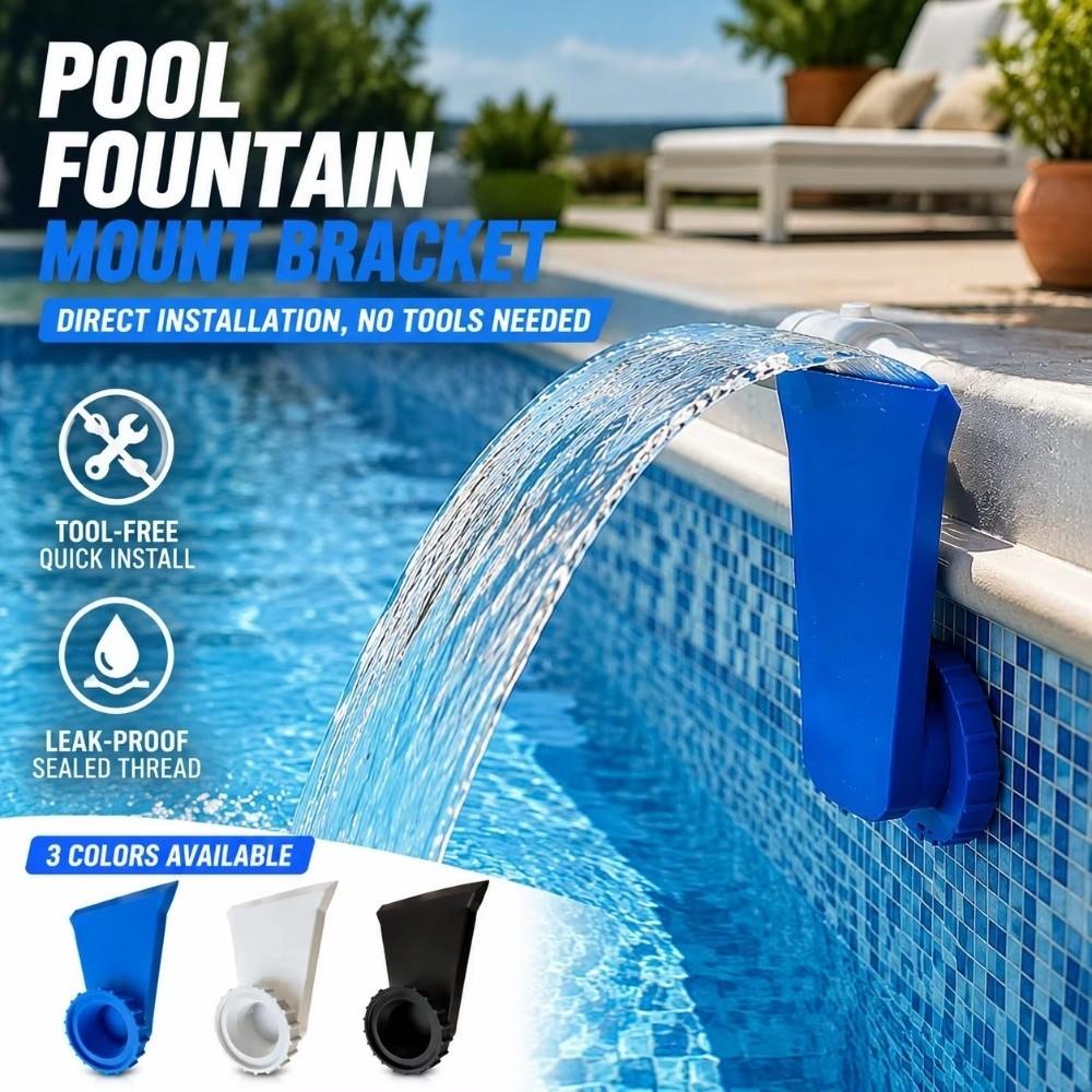 3D Printing Pool Return Fountain Plastic Pool Fountain Holder Swimming Pool Waterfall Summer Pool