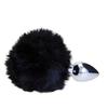 PLEASURES CONDOMS - Anal Plug With Tail Black/Silver