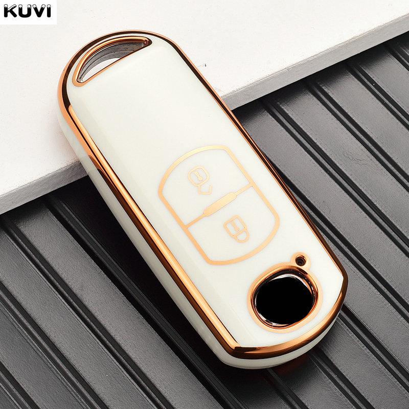 TPU Car Remote Key Case Cover Shell Fob For Mazda 2 3 6 Atenza Axela Demio CX-5 CX5 CX-3 CX3 CX7 CX-7 CX-9 CX9 MX5 Accessories
