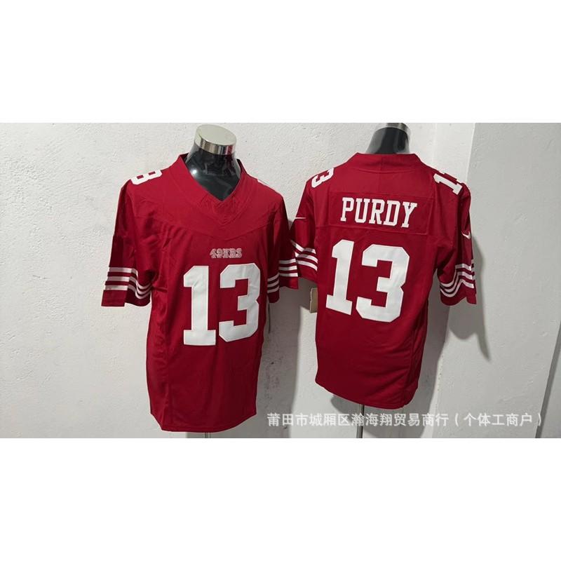 49ers Football Jersey Embroidered American Game Uniform Sports Training Shirt