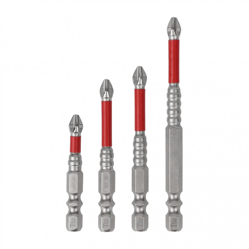 Long Drill Bit Set Cross Magnetic Screwdriver Bits PH2 In Alloy Steel for Use