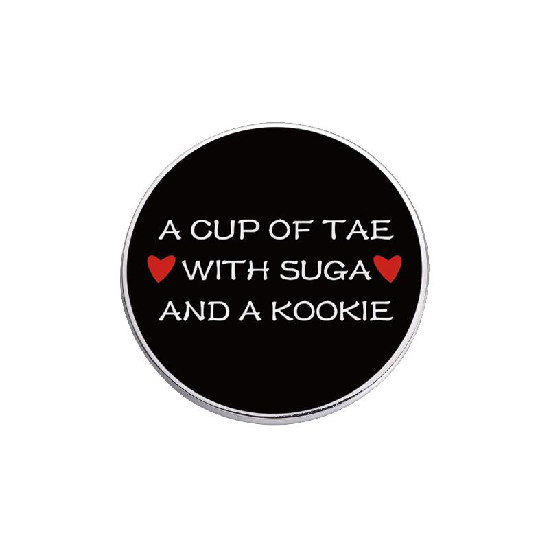 Punk UV Printing Design Pins I Love Horror Movies Brooches Clothes Lapel Badge Backpack Halloween Jewelry Gift For Friends