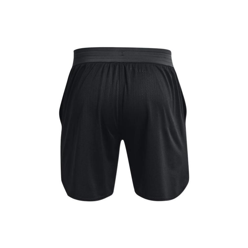 Under Armour Solid Color Lace-Up Straight Leg Sports Shorts Men Shorts Black 1370464-001