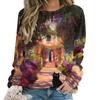 Autumn 3D Cat Printed Sweatshirts Fashionable Casual Sports Long Sleeved Women's Sweatshirts