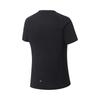 Li-Ning Дышащая охлаждающая футболка с коротким рукавом для бега женские топы Черный ATSV314-5