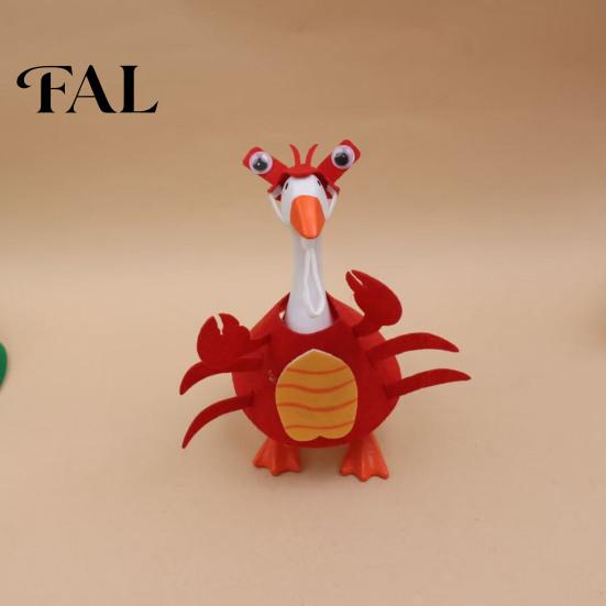 Cute Spider Costume for Plastic Goose 1 Set Halloween Desk Outfit, Felt or Turkey Seasonal Accessories Holiday Costume, Funny Lobster Apparel