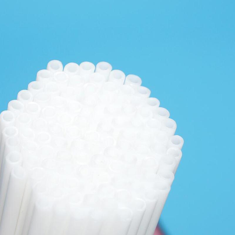 100 Пластиковых Палочек для Леденцов Пищевой Белый Трубчатый Пластиковые Палочки Для Выпечки Конфет