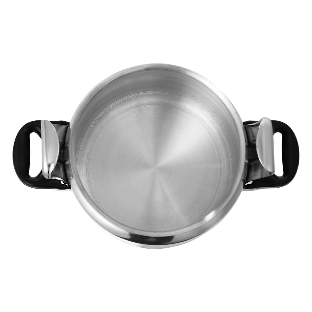 Bymaocar 3.17Qt Aluminum Pressure Cooker, Sealed Mini Cooking Pot for Gas, Halogen & Electric Stove, Compact Kitchen Storage Pot