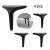 4pcs Furniture Leg Metal Home DIY Heavy Duty Replacement Feet for Bookshelf Sofa Cabinet Chair Couch Coffee Table Desk Bench Nightstand Etc